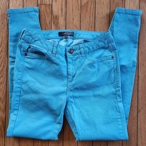 Blue coated pants